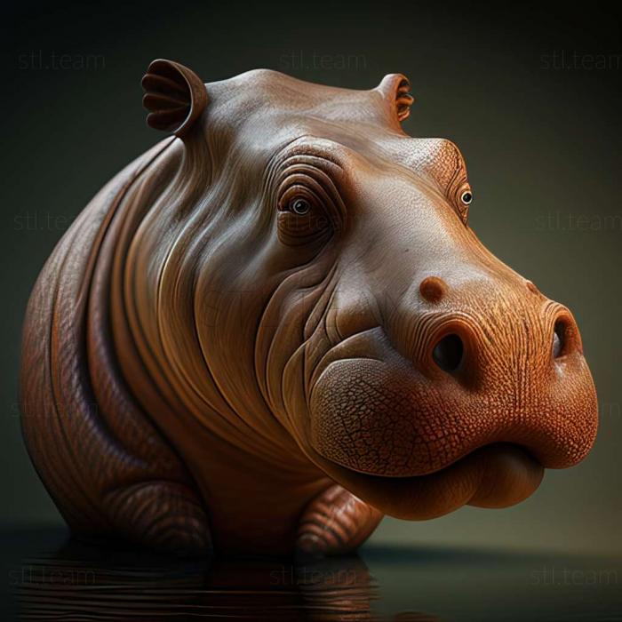 3D model hippo (STL)